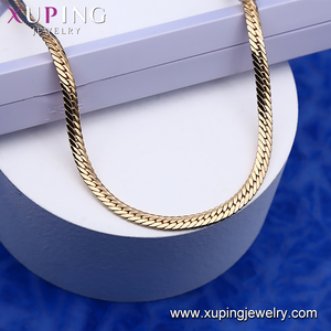Collar de Cadena Chapado en Oro de 18k con Diseño Simple de Moda Xuping 046N1 - Product Image 3