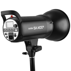 Flash de studio <span class=keywords><strong>Godox</strong></span> <span class=keywords><strong>SK400II</strong></span> 400W avec contrôle sans fil, connectivité USB et conception écologique – Alimentation secteur pour événements - Product Image 1