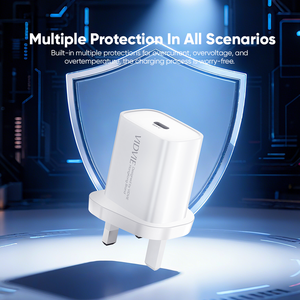 <span class=keywords><strong>VIDVIE</strong></span> <span class=keywords><strong>Cargador</strong></span> de un solo puerto <span class=keywords><strong>tipo</strong></span> <span class=keywords><strong>C</strong></span> Pequeño 20W Max UK <span class=keywords><strong>Cargador</strong></span> USB de carga rápida Adaptador de pared Compatible con múltiples dispositivos - Product Image 6