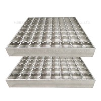 Grille de circulation en treillis soudé ultra-résistant en acier galvanisé pour eaux pluviales, certifiée ISO9001/CE, soudée