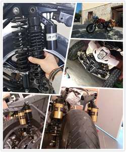 RACEPRO universel 235mm 280mm 320mm 340mm <span class=keywords><strong>moto</strong></span> <span class=keywords><strong>amortisseur</strong></span> à Air fourche de Suspension arrière pour Honda Yamaha Suzuki Kawasaki - Product Image 6