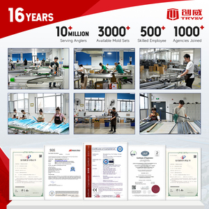 חכה מסתובבת דיג רגישה וגמישה מסיבי פחמן קלים ועמידים בפני שחיקה, אספקת מפעל TRY&V - Product Image 4