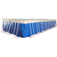 Usine Grand Cadre Piscine Rectangle PVC Bâche Poisson Piscine Conteneur De Stockage D'eau Piscine pour Ferme