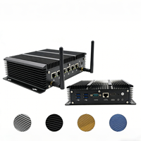 Mini PC Industrial Eglobal Sin Ventilador, Intel Core I3 7100U/I5 7287U, RAM DDR4, 6 Puertos LAN, 2 Puertos COM, SSD, Windows 10, Mini Computadora de Escritorio
