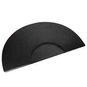 Tapete Antideslizante Semicircular Negro Impermeable para Peluquería, Tapete para Estilistas, Tapete para Salón de Belleza - Product Image 5
