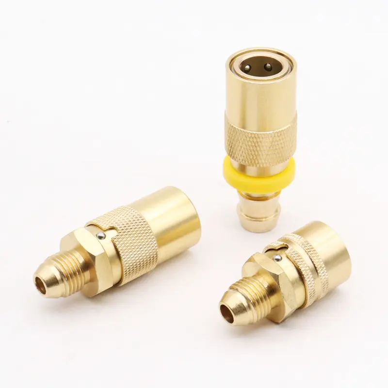 Tùy chỉnh DME khuôn Brass nước nhanh chóng nối khớp nối với ống đuôi tùy chỉnh Brass CNC gia công