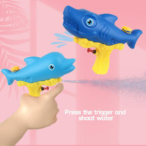 Pistolet à eau en forme d'animal de dessin animé 450 ml, 5 modèles : dinosaure, perroquet, requin, dauphin, chiot – Jouet d'été pour enfants, idéal pour les jeux en extérieur, cadeau parfait - Product Image 4