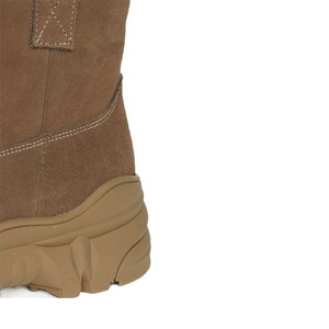 Bottes d'hiver pour hommes, en cuir épais, doublées de fourrure, à talon moyen, chaudes et isolées pour le temps froid - Product Image 2