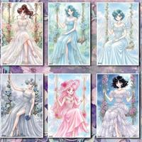 DM Venta al por Mayor de Figuras Coleccionables de PVC de Alta Calidad de Pretty Soldier Sailor Moon, Caja de Regalo Decorativa para Niños, Regalo para Fiesta de Halloween
