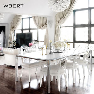 WBERT Modern European Style Acrylic Transparent Devil <b>Chair</b> for Home Furniture Wooden Cafe Dining <b>Chair</b> - Product Image 6