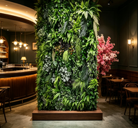 Haie artificielle en plastique de style urbain moderne et écologique pour jardin extérieur, mur végétal décoratif, plantes artificielles
