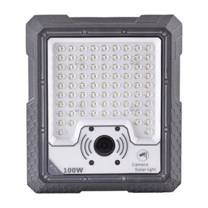 Projecteur LED solaire extérieur CCTV 100W avec caméra et stockage cloud pour la sécurité domestique - Product Image 2