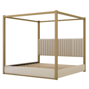 Cama Moderna King Size Ajustable y Convertible con Tapicería de Terciopelo, Plataforma con <span class=keywords><strong>Cabecera</strong></span> de Madera para Dormitorio, Muebles para el Hogar - Product Image 6