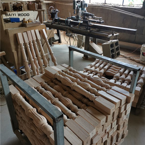 Rắn Gỗ Bàn Tay Chạm Khắc Cổ Cầu Thang Newel Bài - Product Image 3