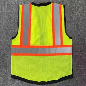Durable High Visibility Mesh Vest Construction Site Work Vest Customize Surveyor Reflective Safety Warm Vest with Zipper - Product Image 6