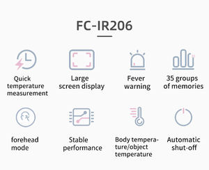 Termometri per la febbre termometro medico a doppia modalità 2 in <span class=keywords><strong>1</strong></span> termometro frontale - Product Image 4