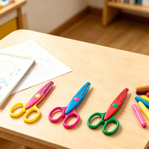 Cutter à découper le papier pour étudiants et enfants, lignes droites, courbes, ondulations, découpe de papier artisanale sécurisée, journalisation, photos - Product Image 3