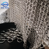 Rideau décoratif en maille métallique en acier inoxydable, maille de chaîne architecturale pour séparateur de pièce