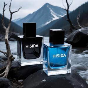 ขวดน้ำหอมเปล่าสีใสขนาด30มล. 50มล. 100มล. ขวดน้ำหอมแก้วพร้อมฝาไม้ - Product Image 2