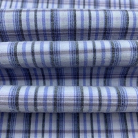Tissu tissé polaire à carreaux teint en fil de coton et polyester de couleur personnalisée pour jupes chemise uniforme scolaire pour chemise