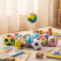 Vente en gros directe d'usine, balle rebondissante élastique de 6 cm, logo personnalisé, jouet promotionnel pour enfants, balle en caoutchouc à rebond élevé
