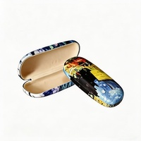 Étui portable simple pour lunettes de soleil, lunettes foncées, et lunettes de myopie à grande monture, étui magnétique pour lunettes