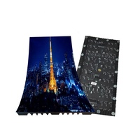 Écran LED modulaire, panneau d'affichage vidéo flexible LED, panneau mural vidéo flexible LED, écran électronique flexible d'intérieur