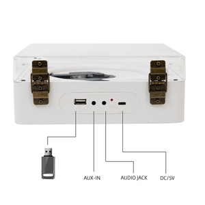 Venta al por mayor Retro Mini REPRODUCTOR DE <span class=keywords><strong>CD</strong></span> de vinilo portátil Altavoz Bluetooth Reproductor de <span class=keywords><strong>CD</strong></span> integrado - Product Image 4