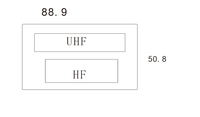 88.9x50.8mm double fréquence UHF + NFC papier enduit PET imprimable autocollant étiquette