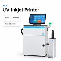 Impresora de Inyección de Tinta UV Automática de Alta Velocidad A800 600DPI, Impresora de Etiquetas y Tarjetas para Codificación Industrial, Códigos QR, Números de Lote, Tubos y Tapas