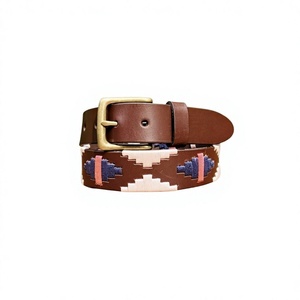 Cinturones de Cuero Hechos a Mano con Hebilla de Acero Impresa por Transferencia Térmica, Cinturones Polo Duraderos de la Mejor Calidad para Hombre, Última Moda - Product Image 4