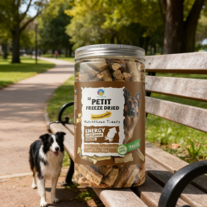 Échantillons gratuits de friandises pour animaux de compagnie riches en protéines biologiques, poulet, canard, foie de bœuf, krill, viande séchée à l'air, santé de la peau et du pelage - Product Image 1