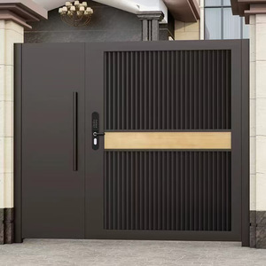 Bakır İşçiliği Hafif Lüks Çelik Ana Kapı Paslanmaz Çelik Avlu Kapısı Yaratıcı Villa <span class=keywords><strong>H</strong></span>ırsızlık Önleyici Giriş Merkezi Hastane - Product Image 2