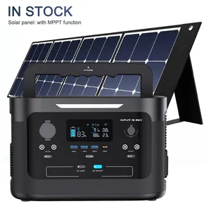 1000W 600W Drahtloses Laden 220V Outdoor Camping Strom generator Wechselstrom quelle Strom versorgungs bank Solar Tragbares Kraftwerk