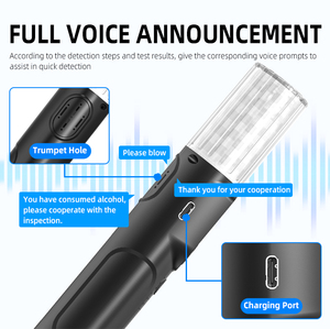 Nhà máy trực tiếp bán buôn breathalyzer song ngữ (C/E) bằng giọng nói rượu Tester Blow-in cho say rượu lái xe kiểm tra thấp moq nhanh chóng vận chuyển - Product Image 5