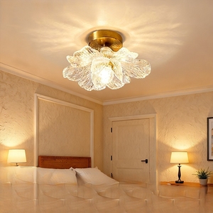 Lampada a Sospensione Retrò Francese di Alta Gamma con Petali, Lampadario LED in Ferro e Resina <span class=keywords><strong>per</strong></span> Corridoio, Balcone, Scale, Guardaroba, Ingresso - Product Image 2