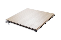 Système de plancher en bois dur réglable pour salle de sport Hockey Gym Système de plancher en bois d'érable Sports Carreaux de cour en bois pour terrain de sport intérieur extérieur