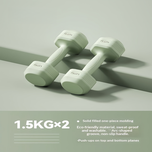 2026 Free Sample Gym Fitness Club Household Women's and Men's <b>Dumbbell</b> 2s Weighted Coated High Quality Customizable Colorful - Product Image 1