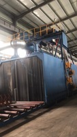 Nouvelle souffleuse à billes d'acier électrique sans poussière, automatique, 2,3 m/min, type chenillé, avec moteur