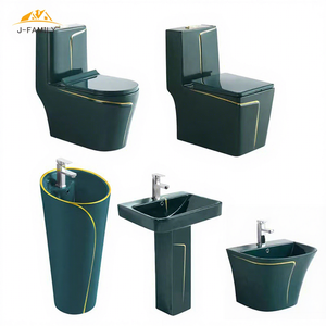 Inodoro de Una Pieza con Diseño Moderno, Cerámica, Doble Descarga, Sifónico, Montado en el Suelo, con Pedal - Product Image 1