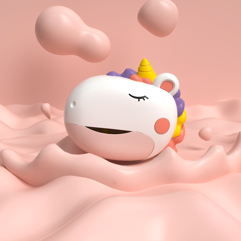 Q7Y Little Beast Bubble Machine - สีขาว [รุ่นแบตเตอรี่]