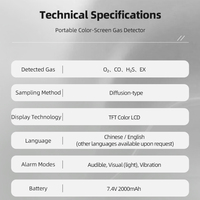 DUOTESI Diffuseur Portable à Succès Commercial, Certifié Ex Ib IIC T4, Testeur, Analyseur, Détecteur IP54 avec Écran TFT pour la Sécurité Chimique