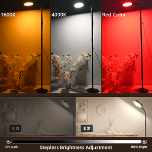 حامل دائري من الألومنيوم بقيادة نوردية لتغيير اللون 18 واط 3 واط لديكور غرفة المعيشة مع وظيفة المؤقت - Product Image 2