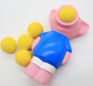 لعبة أطفال على شكل حيوانات تطلق كرات، مسدس لعبة على شكل خنزير أو بطريق أو نمر يطلق كرات من الفوم EVA - Product Image 5