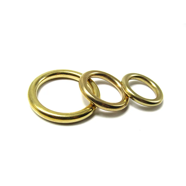 16mm 20mm 25mm Solid Copper Brass O Ring Metal O Ring For Pet Collar