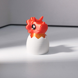 3D Printed Dragon <b>Egg</b> Clicker Fidget <b>Toy</b> Plastic Desk Decor For Kids Unisex Age 5-13 Years - Product Image 1