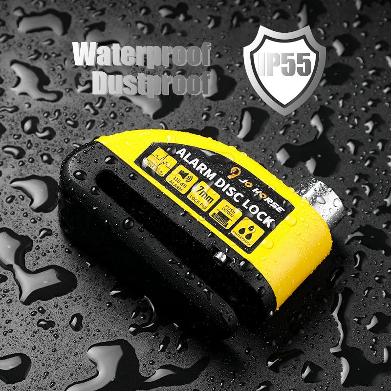 Hongdak Bicycle Motorcycle Wheel Disc Brake Alarm Lock Security Anti-theft Bicycle Locks for E-Bike Bicycle Scooter