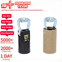 Douille de lampe à candelabre phénolique E12 homologuée UL, support de montage IP 1/8 pouce, support de lampe 75W 125V pour lustre
