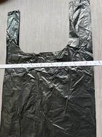 Sac poubelle en T-shirt HDPE/LDPE noir à impression offset, jetable, thermoscellable, prix usine chinois, 0,05 $/pièce en stock