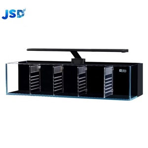 Aquarium d'isolement JSD YEE 5 compartiments en verre ultra-transparent avec filtre arrière silencieux LED WRGB et chauffe-eau en verre de quartz 15W - Product Image 1